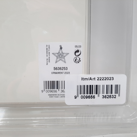 Swarovski | Crystal Snowflake Christmas Ornament | 2023 Edition | 2.5" - Picture 5 of 5